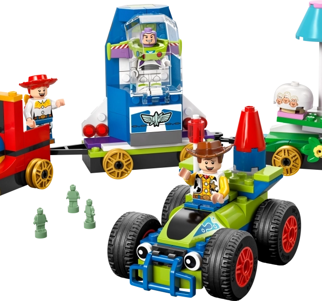 Festlicher Zug und Auto aus Toy Story