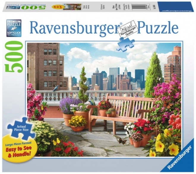 Puzzle XXL Garten auf dem Dach 500 Teile