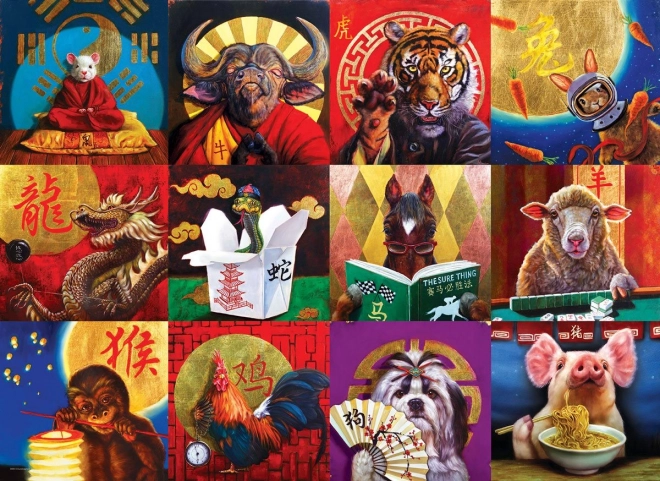 Puzzle Chinesischer Kalender 1000 Teile