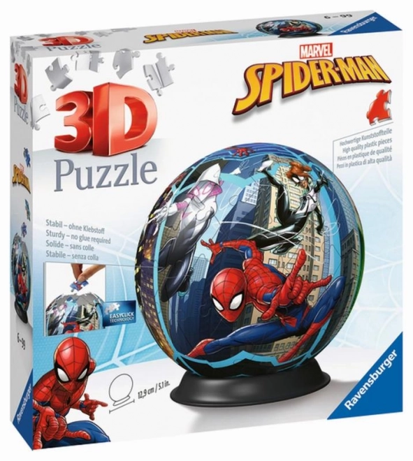 3D Spiderman Kugel Puzzle 72 Teile