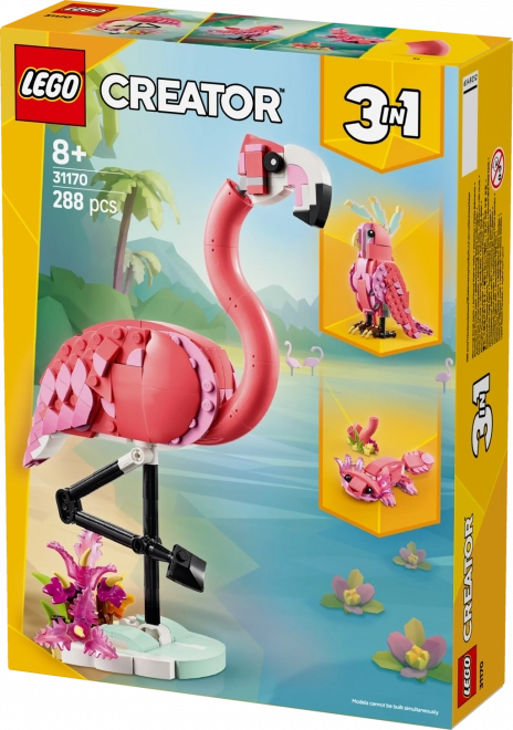 Lego Creator 3-in-1 Wildtiere: Rosa Flamingo