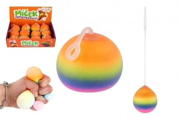 Regenbogen Stressball Schleim 6 cm