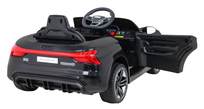 Audi RS E-Tron GT elektrisches Kinderauto mit Fernbedienung und 4x4 Antrieb – Schwarz