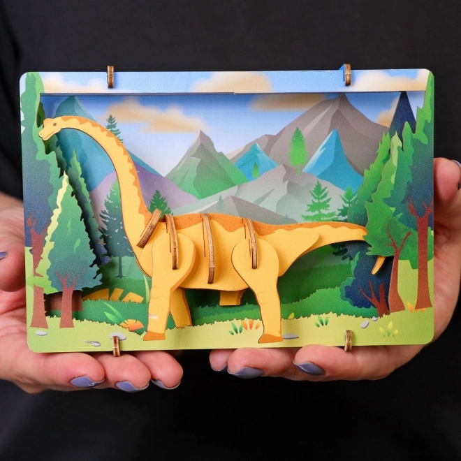 EscapeWelt 3D Holzpuzzle Brontosaurus