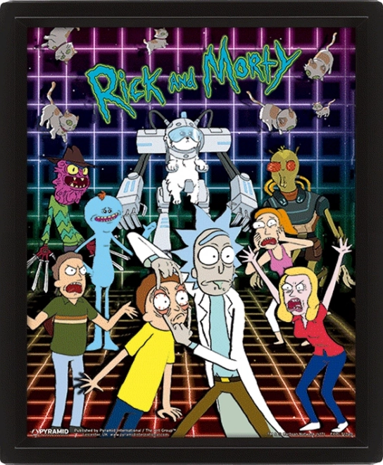 3D Bild von Rick und Morty