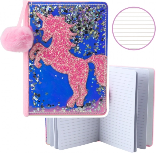 Notizbuch Einhorn Konfetti Holografisch A5, 80 Seiten