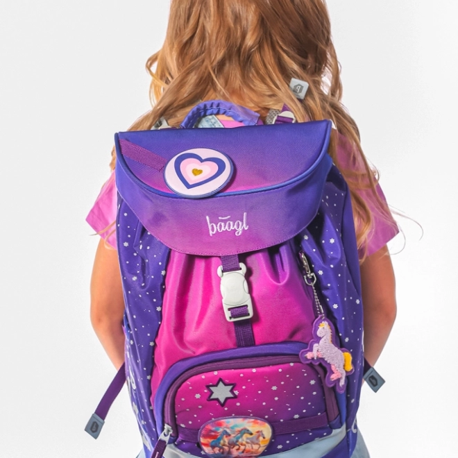 Schulrucksack Airy Pferde Herz