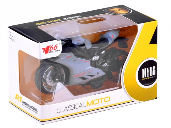 Diecast Motorrad mit Aufziehmechanismus – A