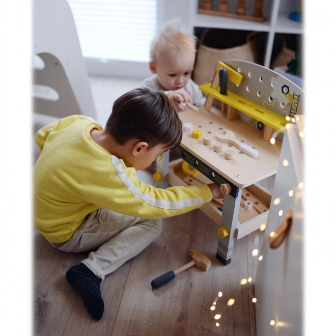 Kompakter Holz-Werkbank für Kinder