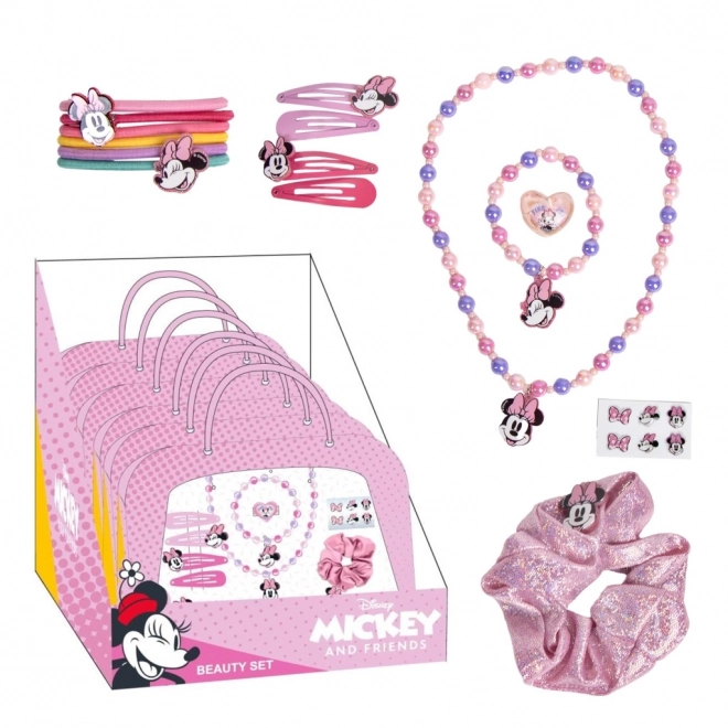 Schmuck- und Haaraccessoire-Set in einer Disney Minnie Tasche