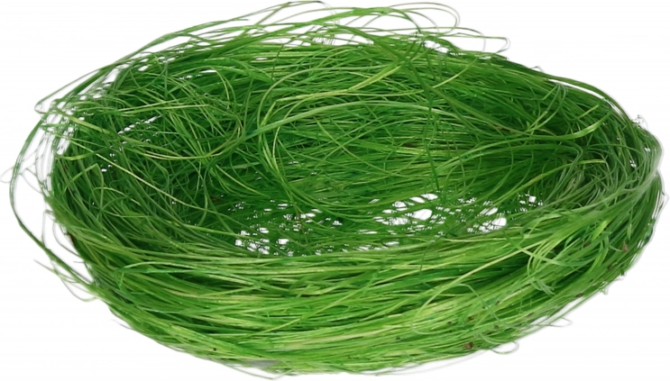 Dekoratives Nest grün 8 cm