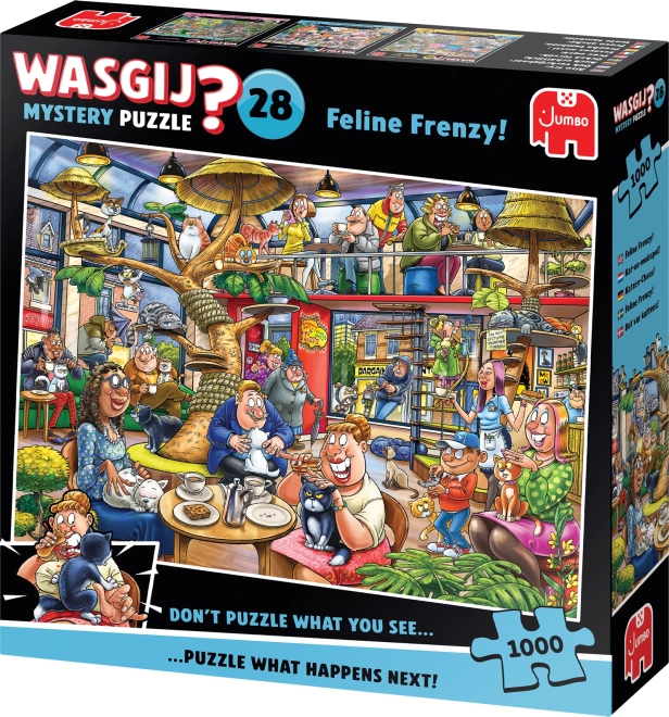 Jumbo Puzzle Wasgij Mystery: Katzenwahnsinn 1000 Teile