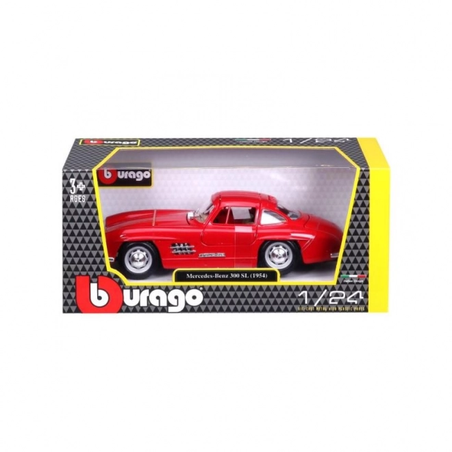 Mercedes Benz 300SL Rot Modellauto von Bburago