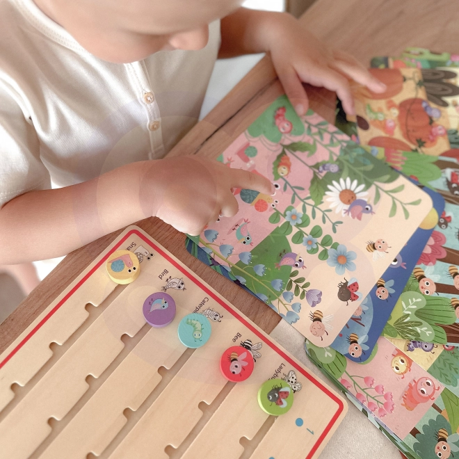 Tooky Toy Holzspiel Lernen der Tierzählung