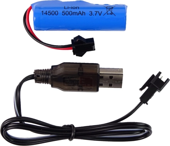 Wiederaufladbarer Akku und USB‑Laden