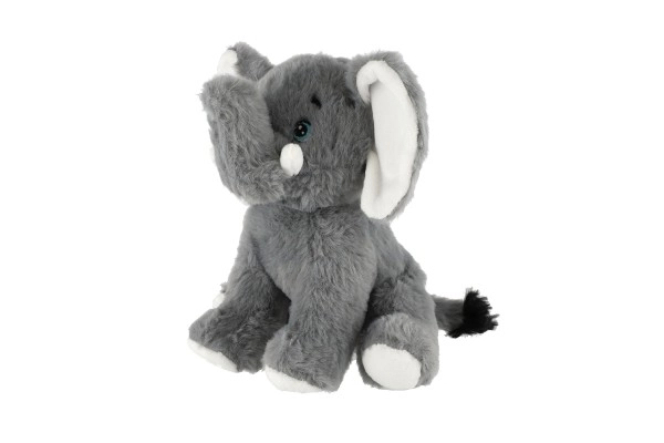 Sitzender Plüschelefant 21cm