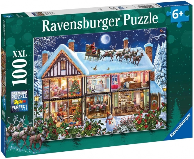 Ravensburger Puzzle Weihnachten Zuhause XXL 100 Teile