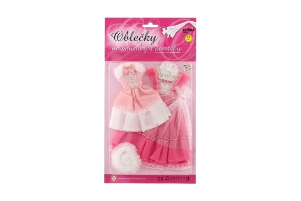 Puppenbekleidung mit Zubehör - 2 Stück