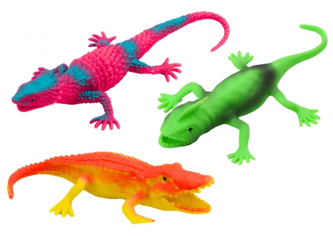 Bunte Echsenfiguren Set