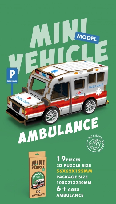 3D Holzpuzzle Krankenwagen