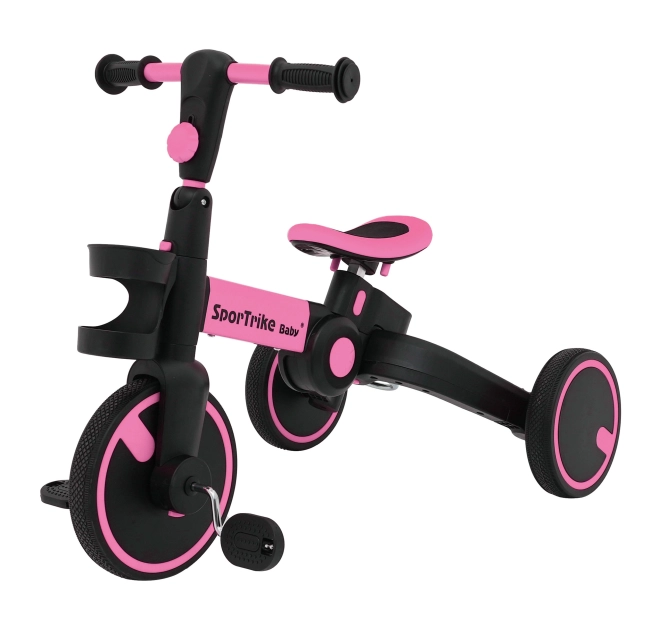 Dreirad Happy Bike 3-in-1 Sportrike Rosa – rosa