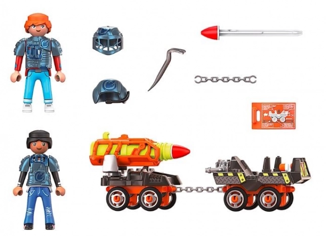 Playmobil Dino Rise Minenfahrzeug mit Raketen