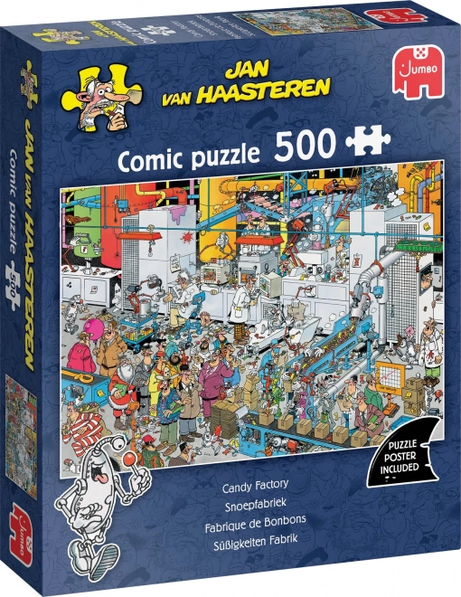 JUMBO Puzzle Süßwarenfabrik 500 Teile