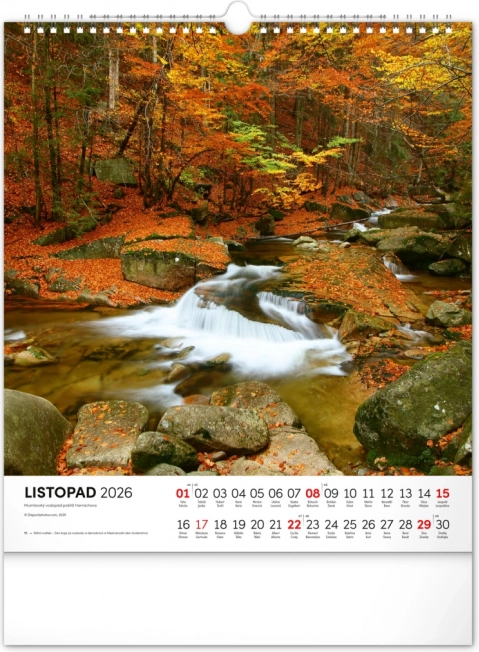 Wandkalender Krkonoše 2026