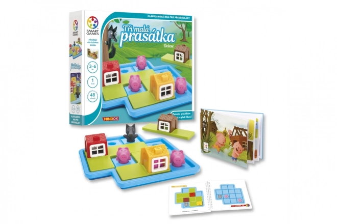 Drei kleine Schweinchen Puzzle-Spiel