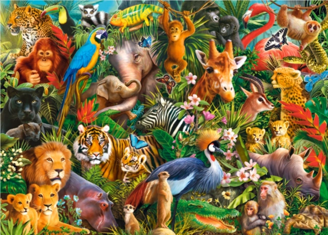 Castorland Puzzle Erstaunliche Tiere 180 Teile