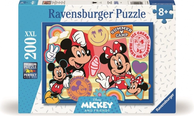 Ravensburger Puzzle Mickey und Minnie auf Ausflug XXL 200 Teile