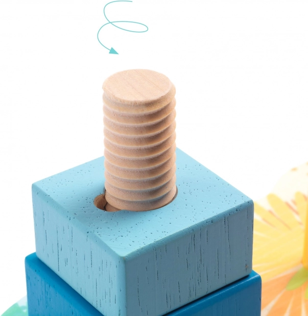 DJECO Bunte Kinder-Stapel-Burg