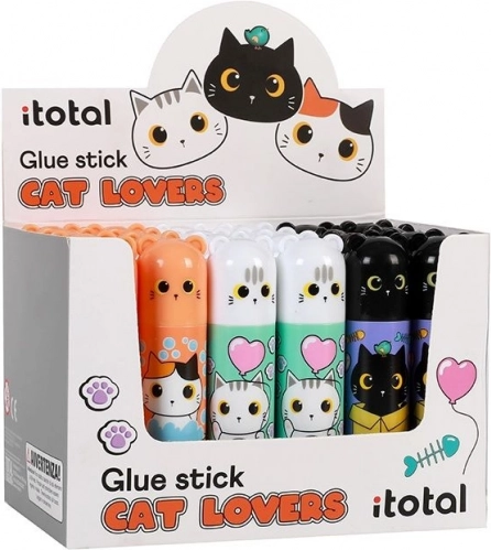 Display mit 24 Klebstoffen in der Spitze - Katze