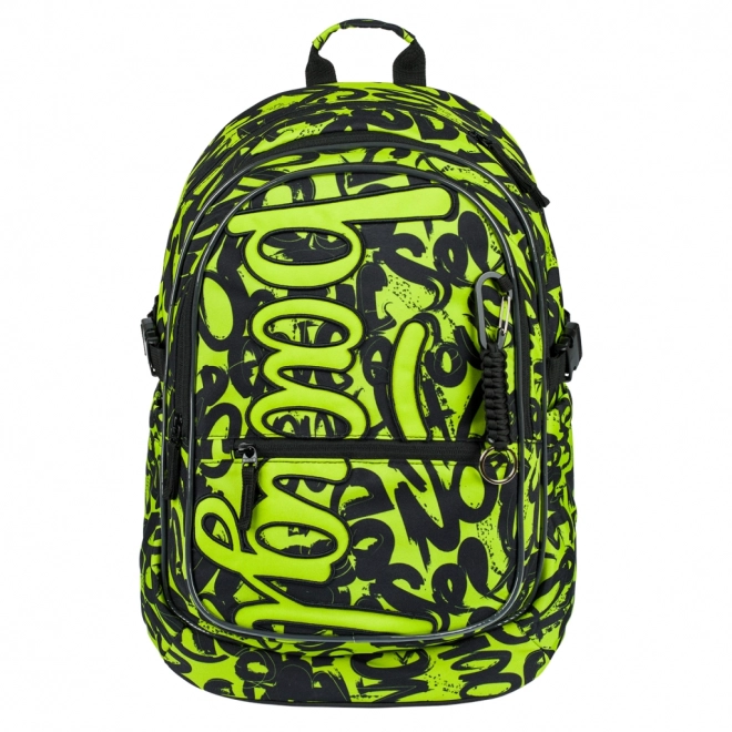 BAAGL 3 SET Core Lime: Rucksack, Federmäppchen, Beutel