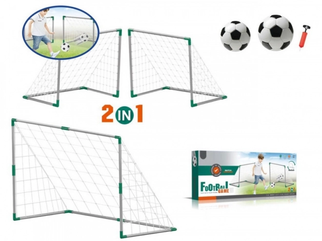 2-in-1 Fußballtor-Set