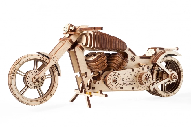 Ugears 3D Holzmechanik Puzzle Motorrad Chopper