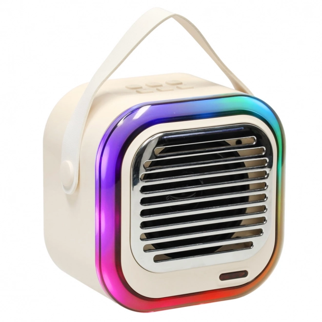 Karaoke Lautsprecher USB Bluetooth Creme