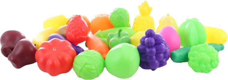 Buntes und strapazierfähiges Obst und Gemüse