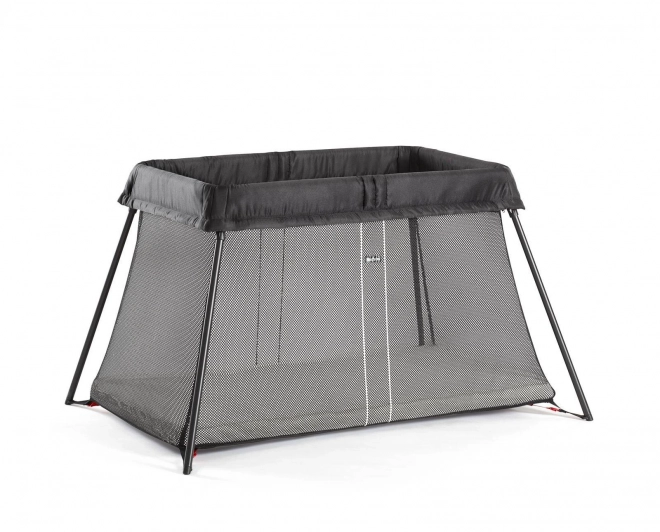 BABYBJÖRN - Reisebett LIGHT - Silber + Spannbettlaken – Schwarz