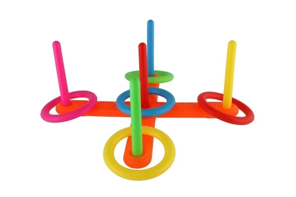 Wurfspiel Kreuz mit Ringen aus Kunststoff