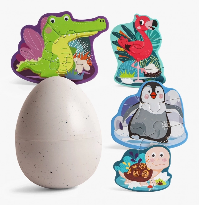 TOP BRIGHT Puzzle Küken im Ei – Tierchen für Kinder 2–5 Teile