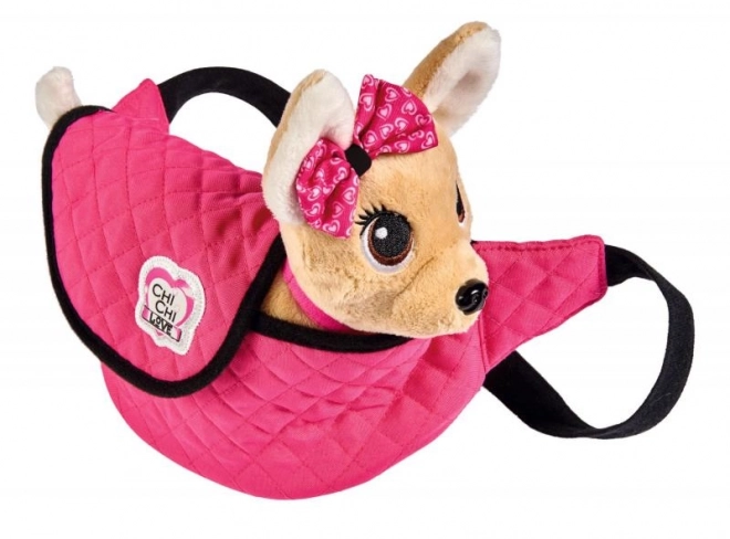 Chihuahua Plüschtier mit Modetasche