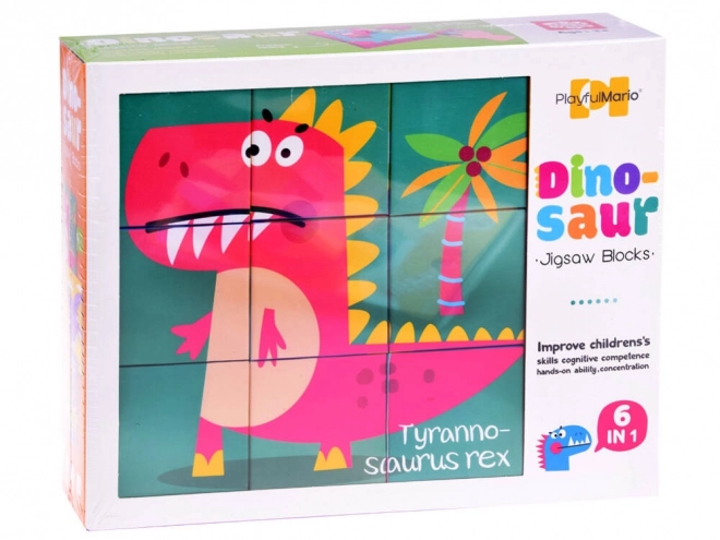 Große Puzzlewürfel Dinosaurier Set