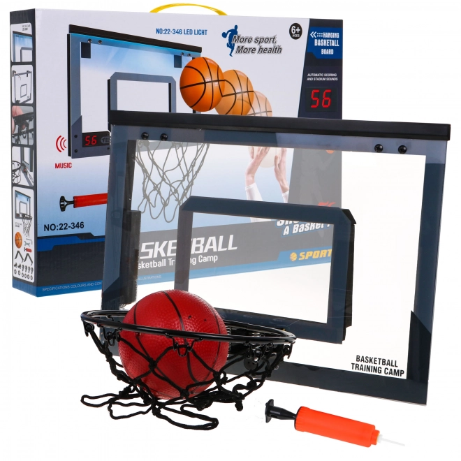 Interaktives Basketball-Set für Kinder ab 6 Jahren mit Tafel und Zähler