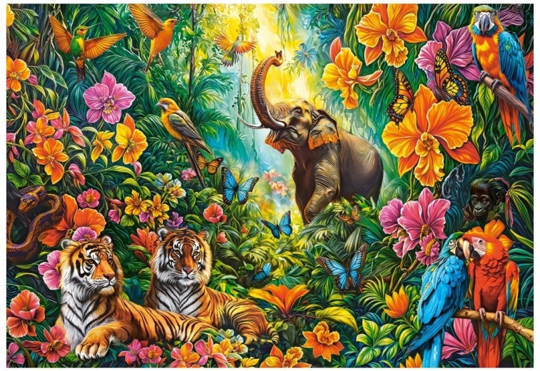 Castorland Puzzle Blühender Dschungel 1000 Teile