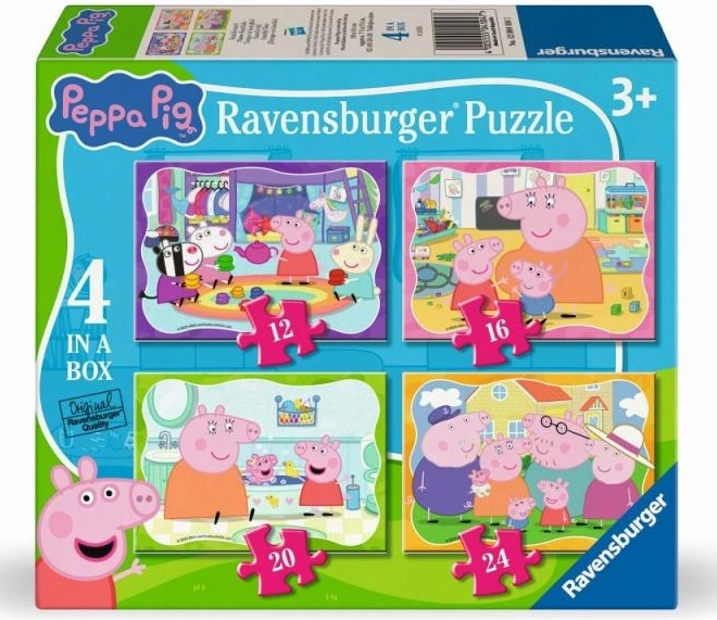 Puzzle 4v1 Peppa Wutz