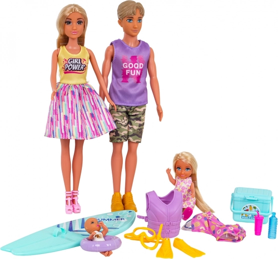 Komplette Familie für endlose Geschichten