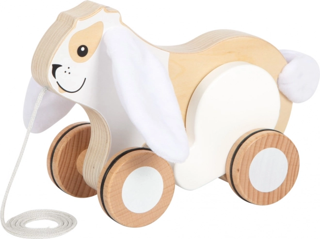 Holz-Ziehspielzeug Hase mit raschelnden Ohren von Small Foot