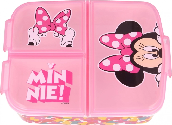 Praktische Lunchbox mit Fächern Minnie Maus