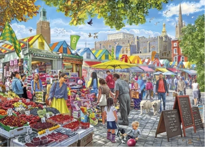 Puzzle Norwich Märkte 1000 Teile
